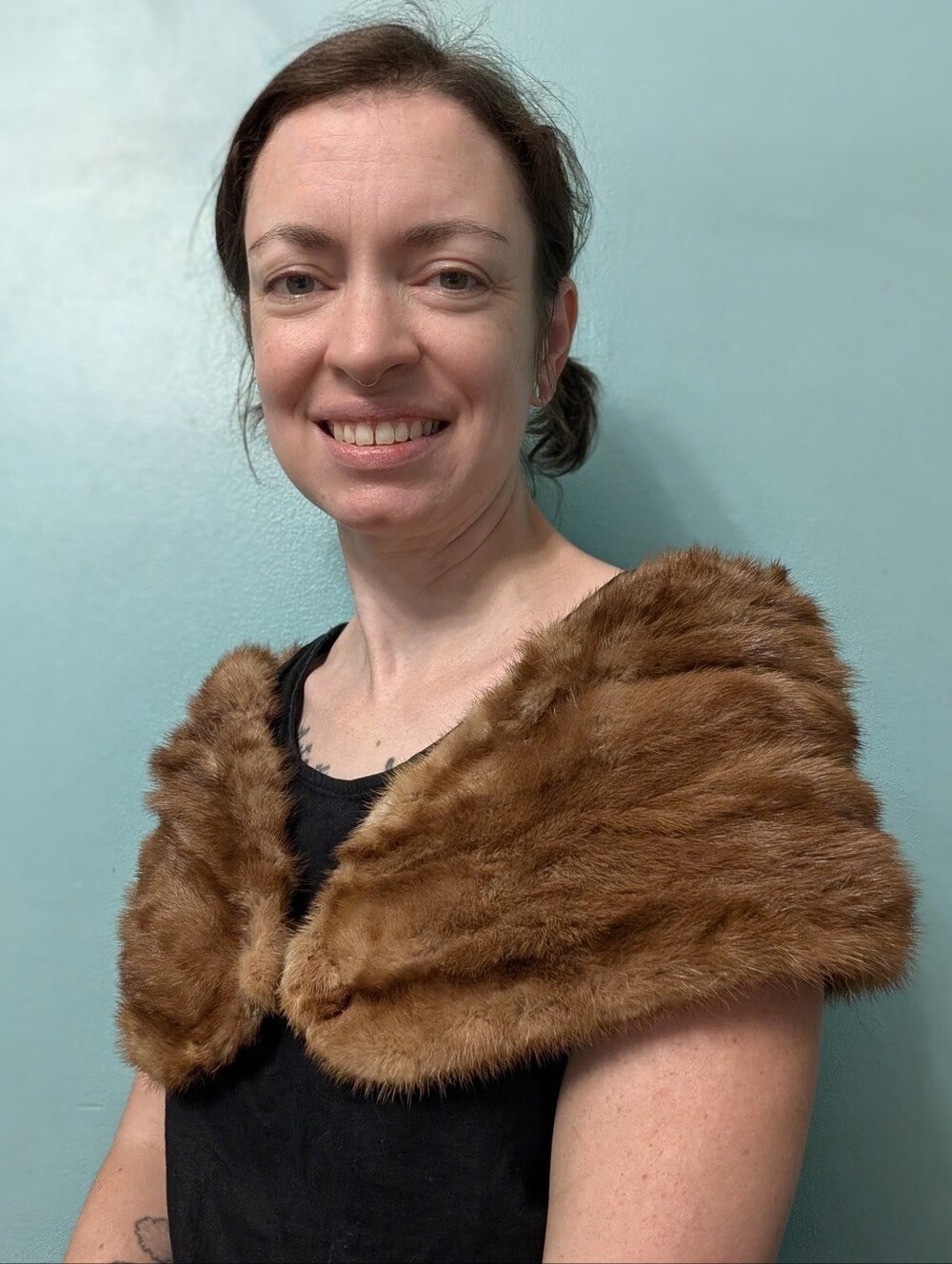 Vintage Fur Collar Stole